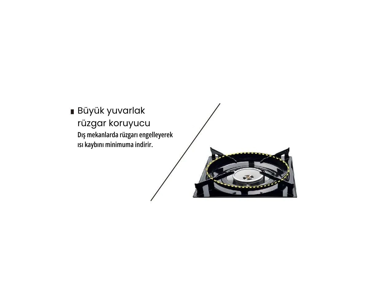 Aygaz MS-2500BS-1 FSD Kamp Tipi Kartuşlu Ocak
