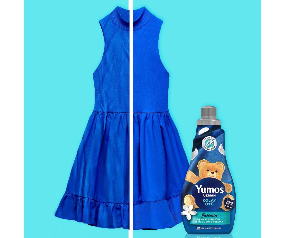 Yumoş Uzman Konsantre Çamaşır Yumuşatıcısı Kırışıklık Karşıtı 1200 ml